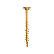 TOOL TIME Self-Drilling Screw, 1 in, Yellow Zinc TO1681567